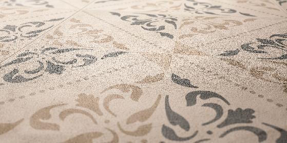 Zoom sur des carreaux de ciment