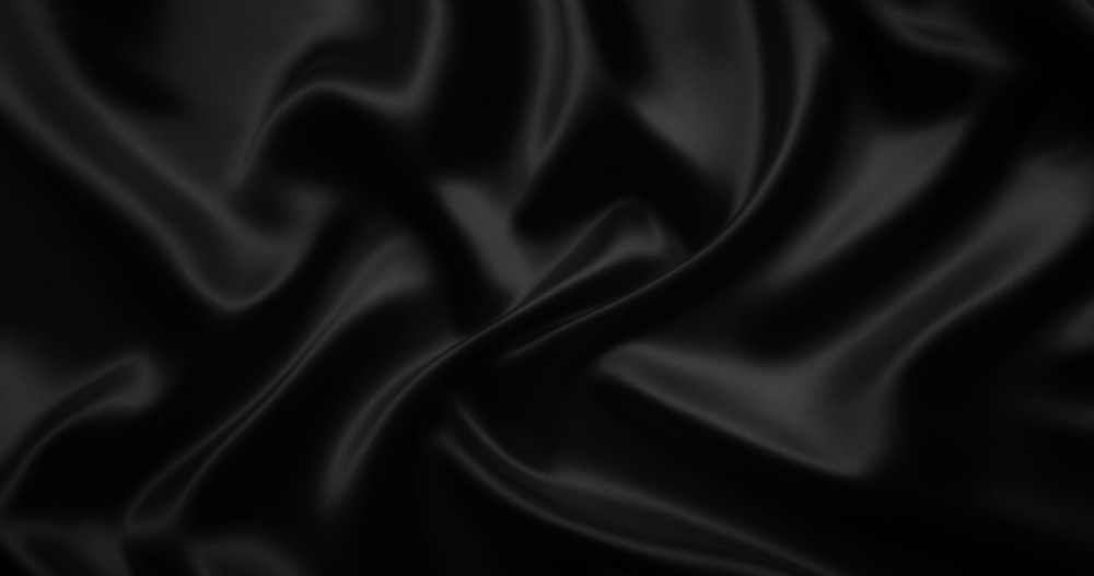 Tissu noir satiné