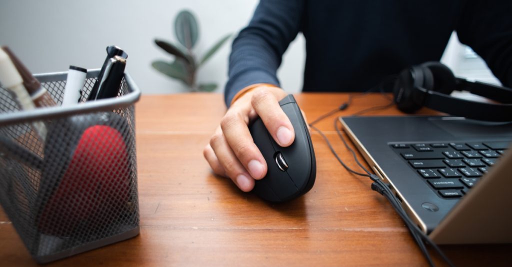 Souris ergonomique pour le télétravail